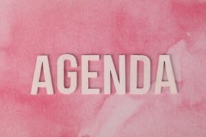 organizational tips for agendas